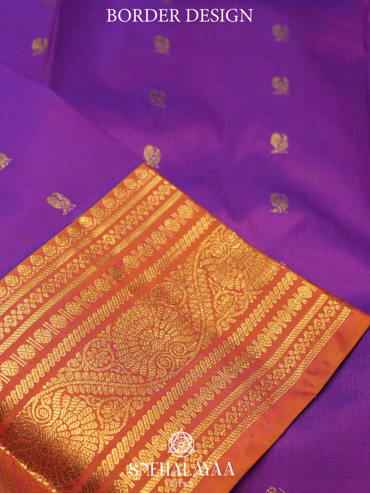 Violet  Kanjivaram Silk Saree