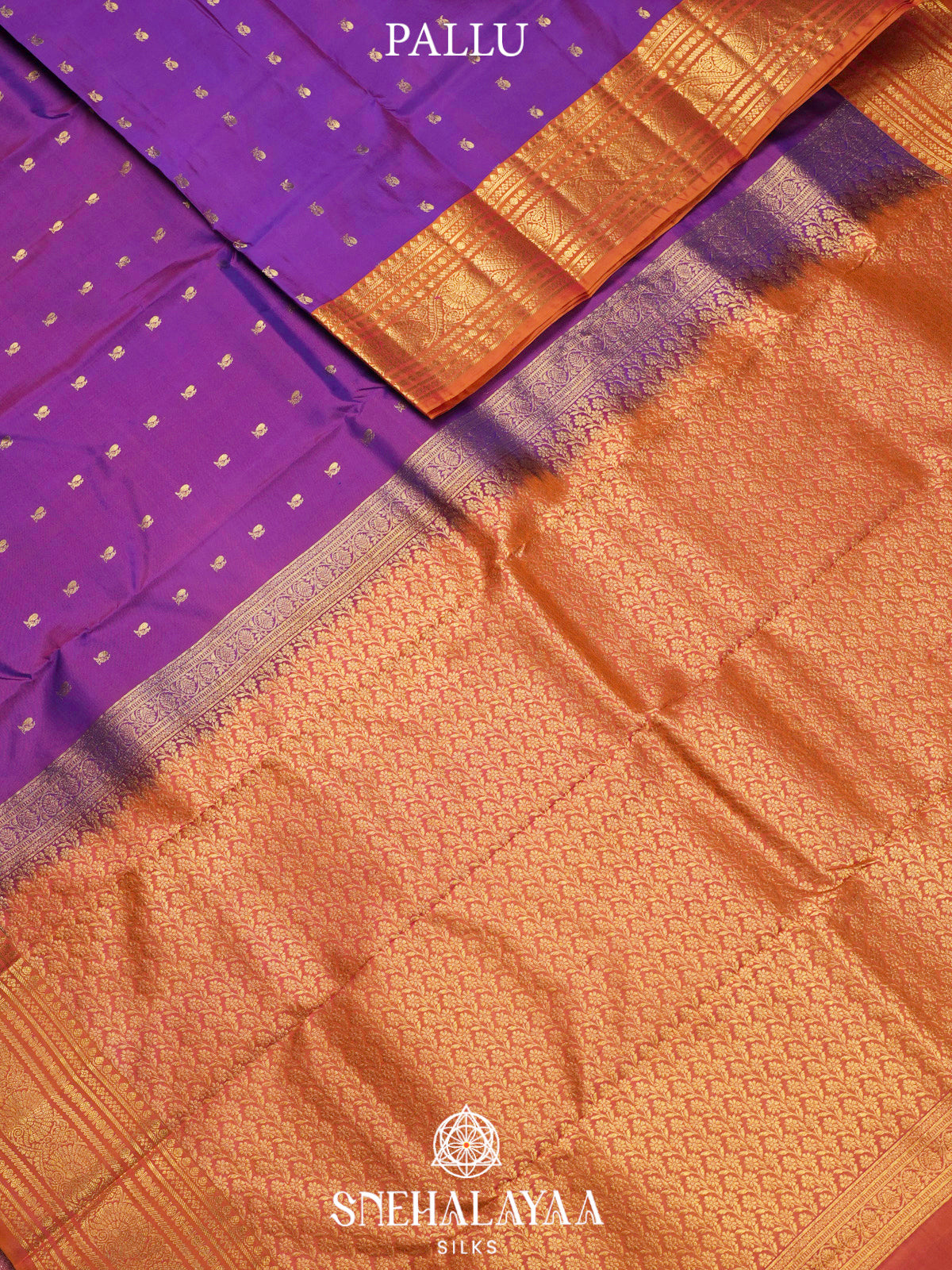 Violet  Kanjivaram Silk Saree