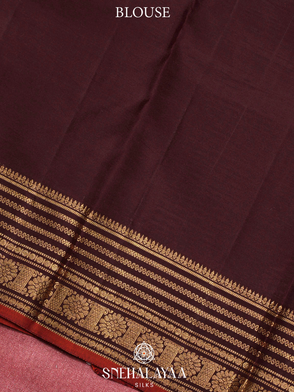 Burnt Orange  Kanjivaram Silk Saree