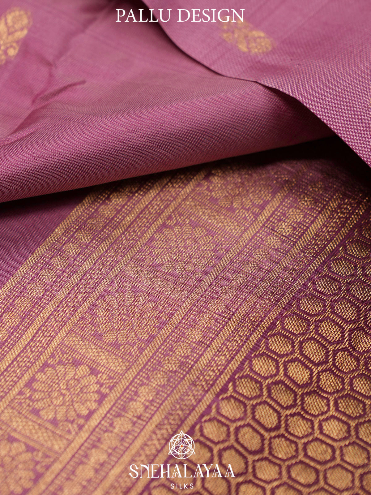Mauve Pink  Kanjivaram Silk Saree