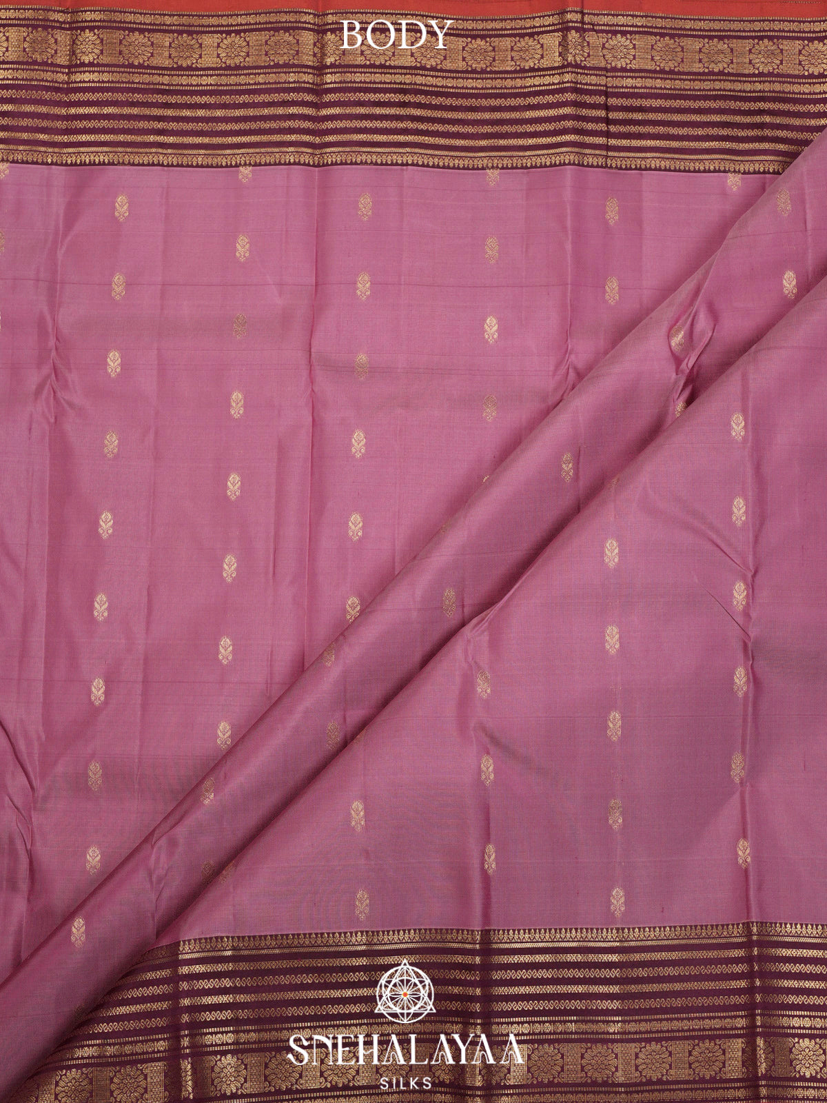 Mauve Pink  Kanjivaram Silk Saree