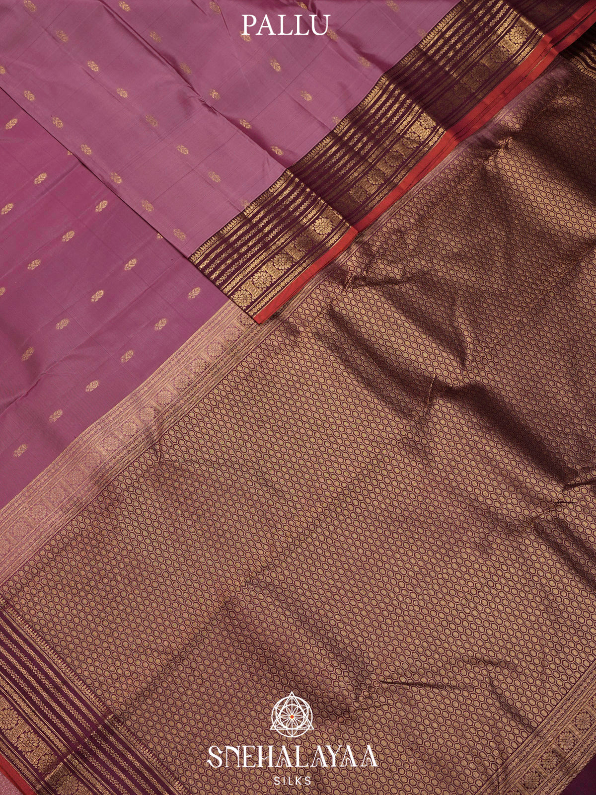 Mauve Pink  Kanjivaram Silk Saree