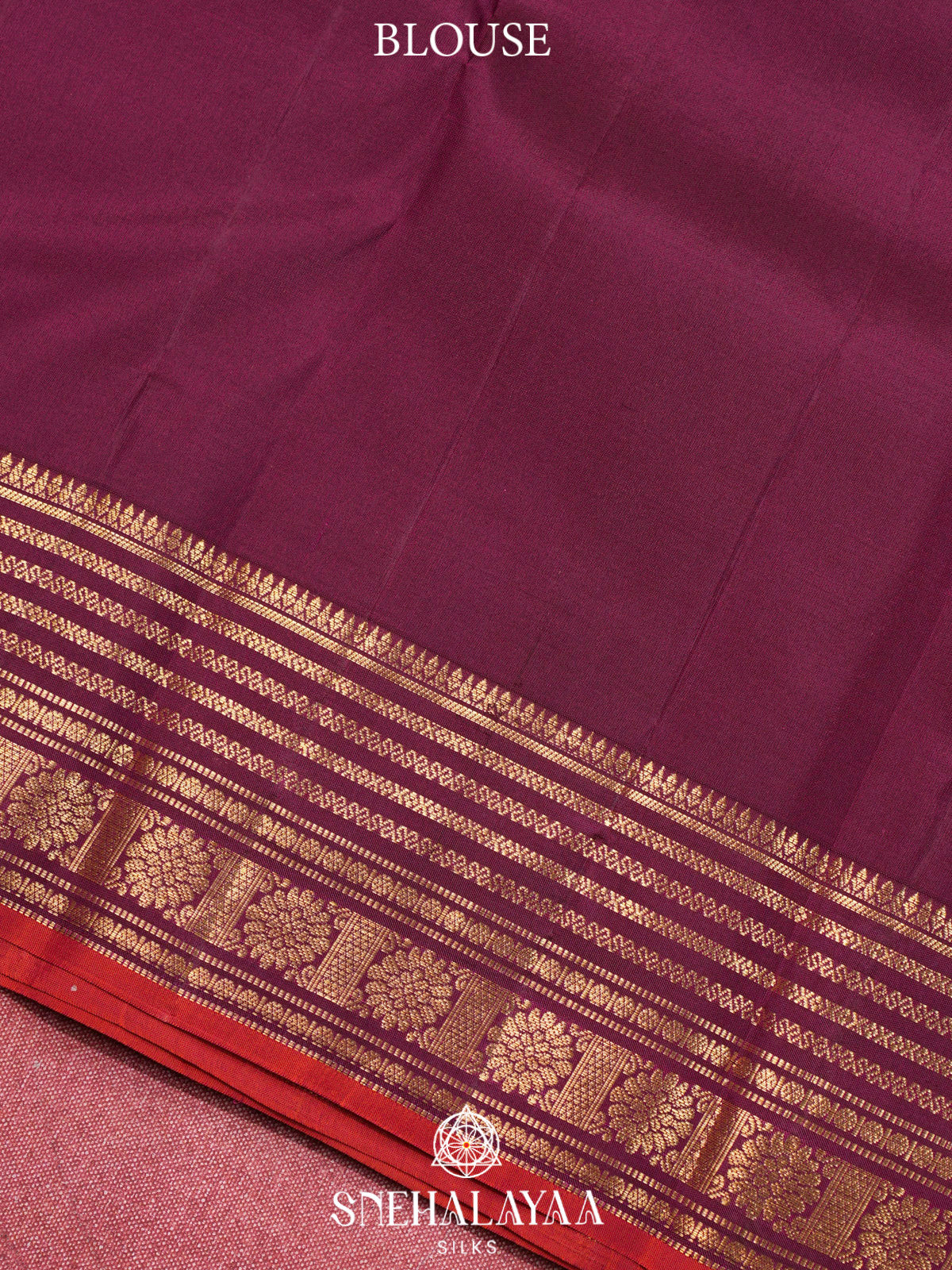Mauve Pink  Kanjivaram Silk Saree