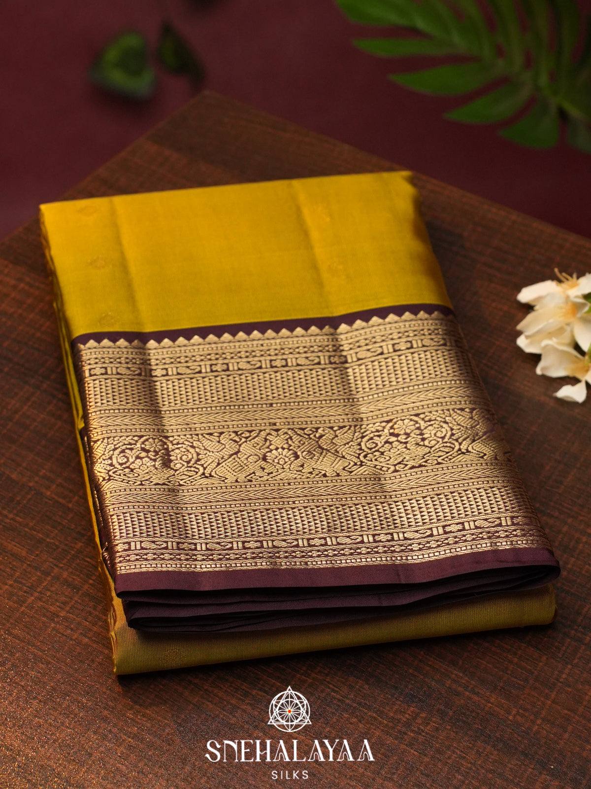 Mahendi Green  Kanjivaram Silk Saree