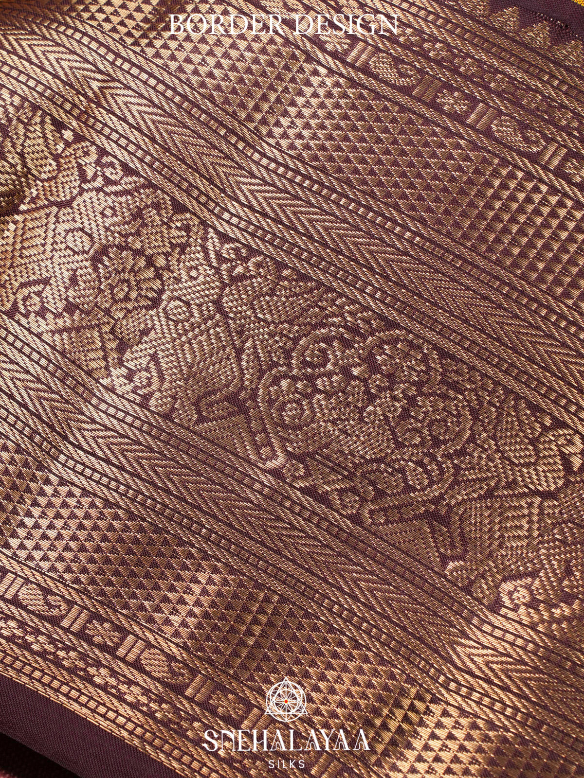 Mahendi Green  Kanjivaram Silk Saree