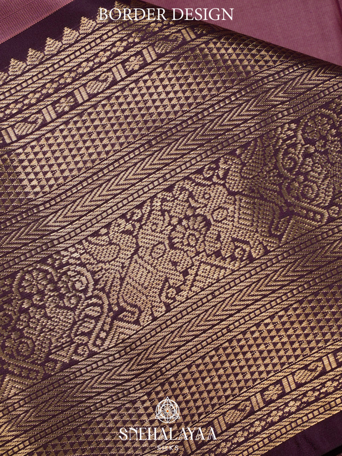 Mauve Pink  Kanjivaram Silk Saree