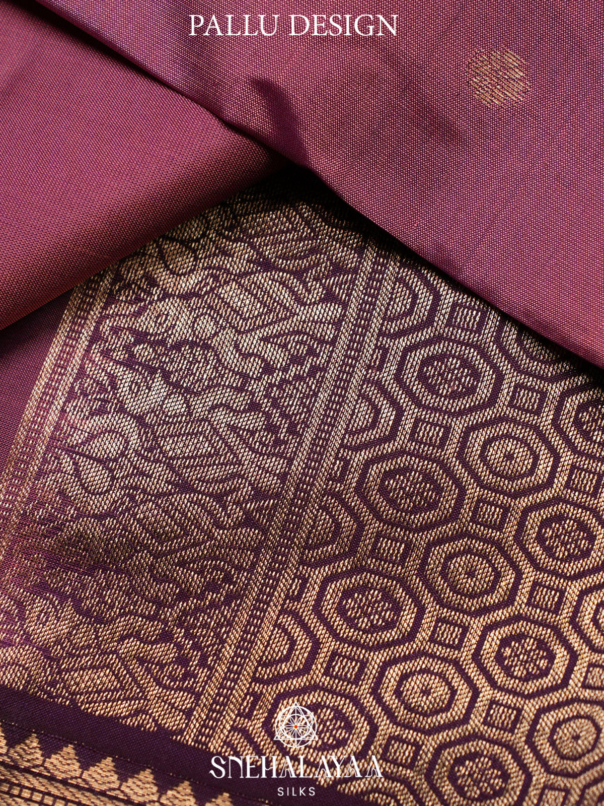 Mauve Pink  Kanjivaram Silk Saree