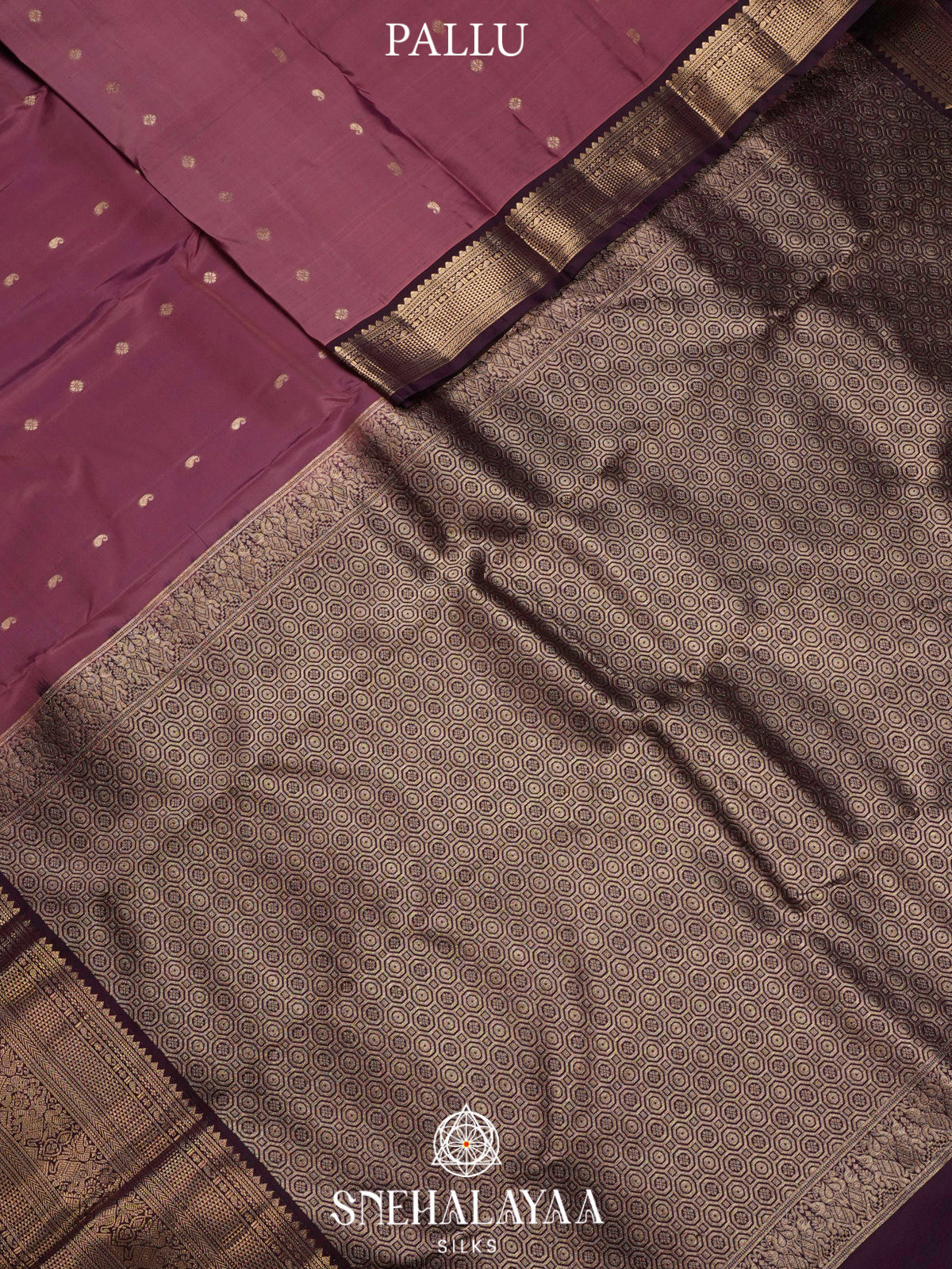 Mauve Pink  Kanjivaram Silk Saree