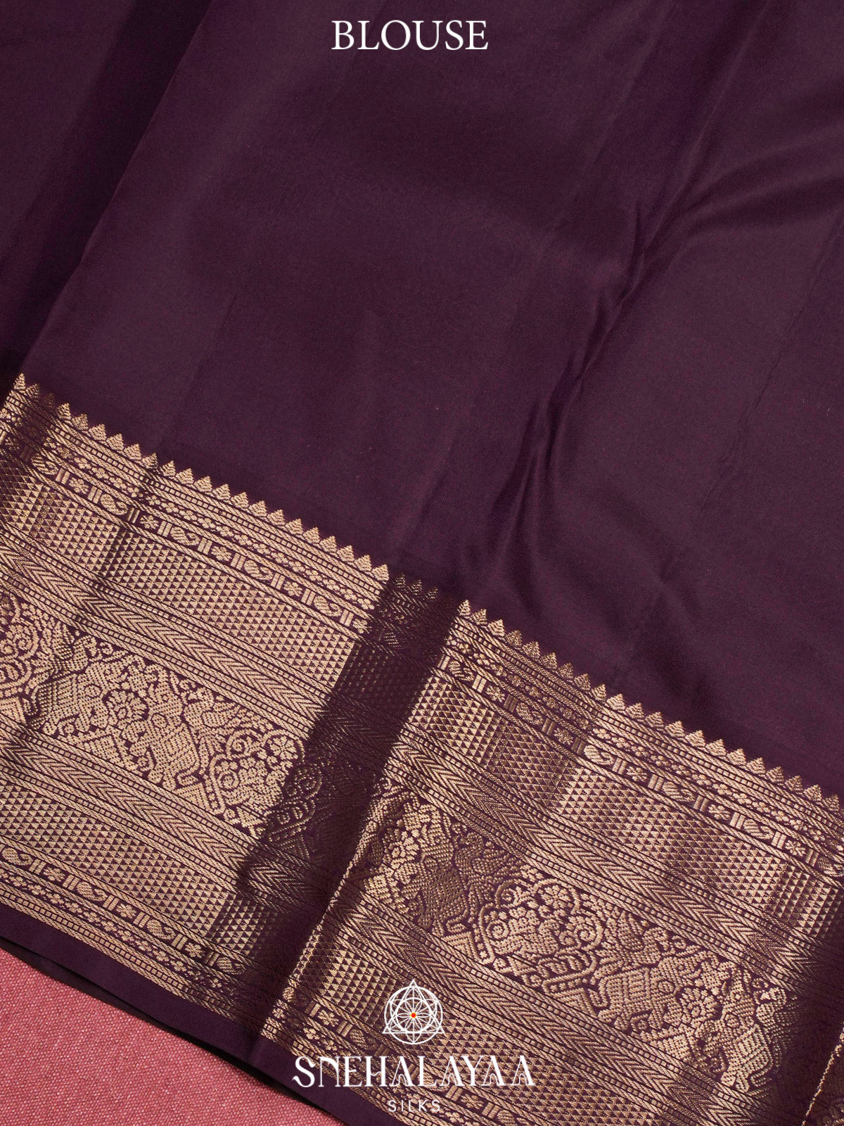 Mauve Pink  Kanjivaram Silk Saree
