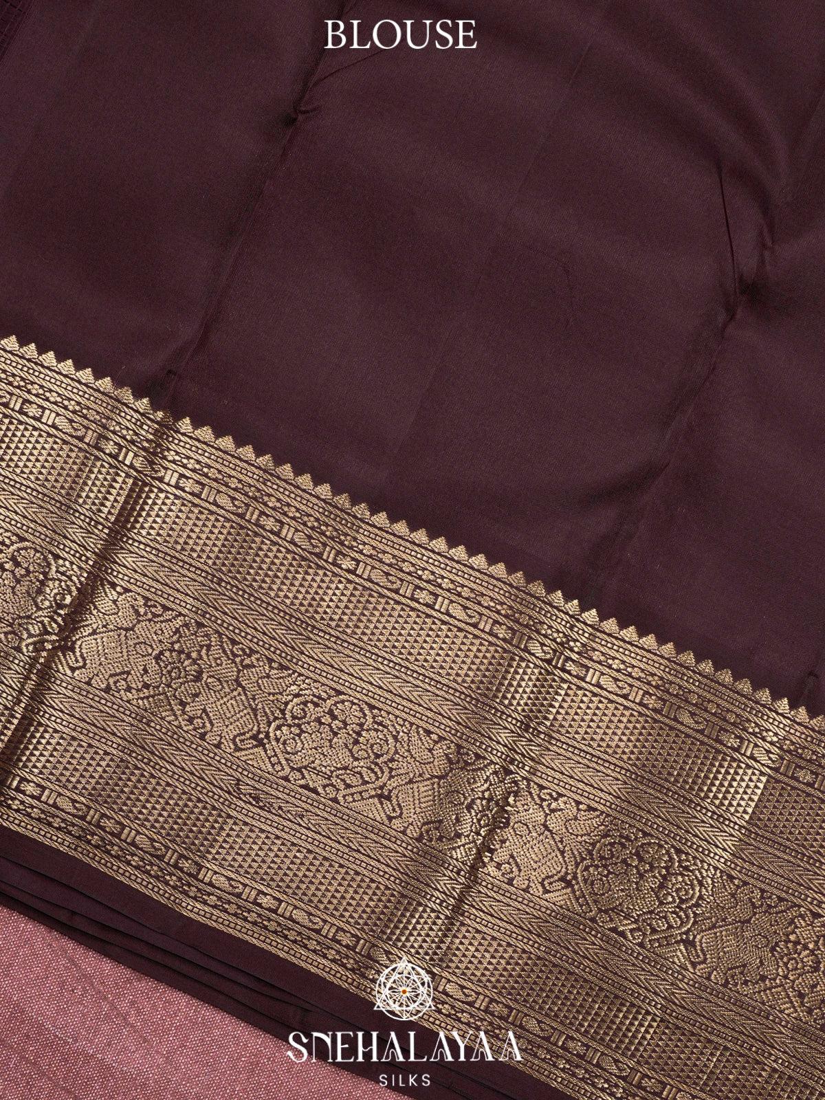 Coffee Brown  Kanjivaram Silk Saree