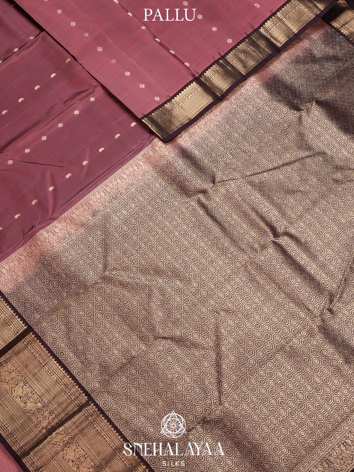 Mauve Pink  Kanjivaram Silk Saree
