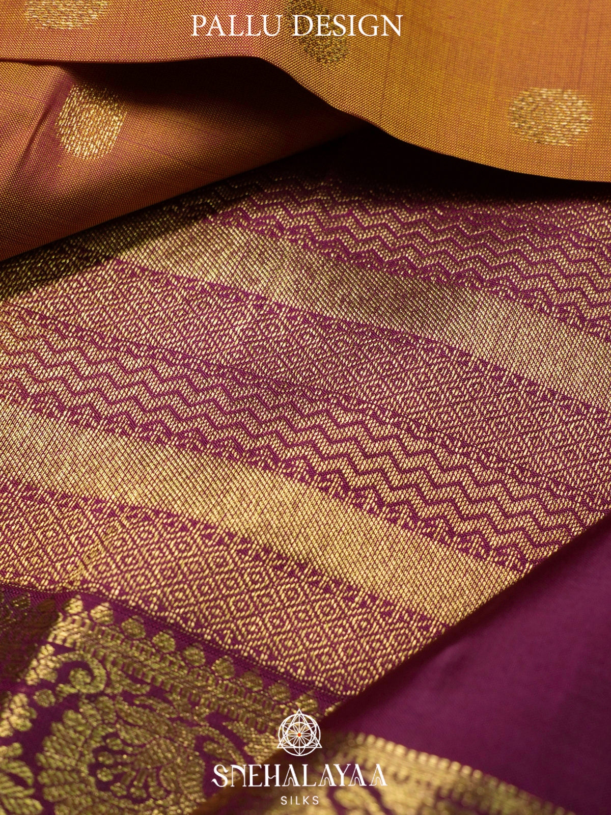 Honey Gold  Kanjivaram Silk Saree