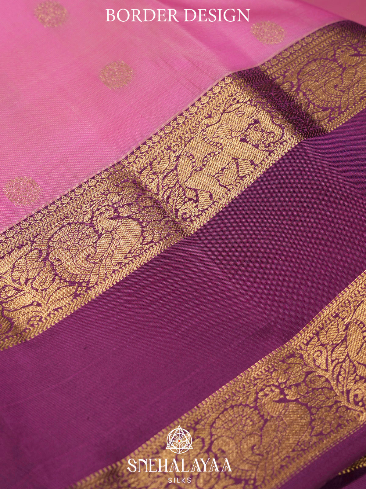 Pink  Kanjivaram Silk Saree