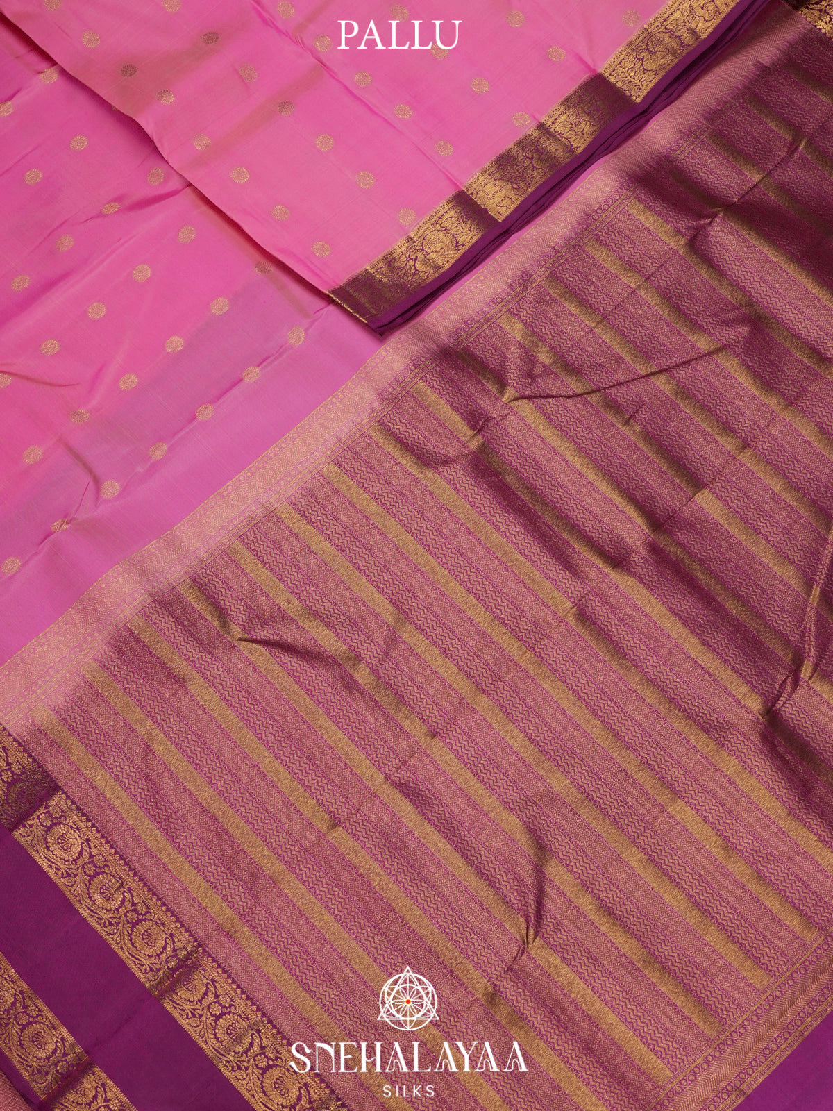 Pink  Kanjivaram Silk Saree