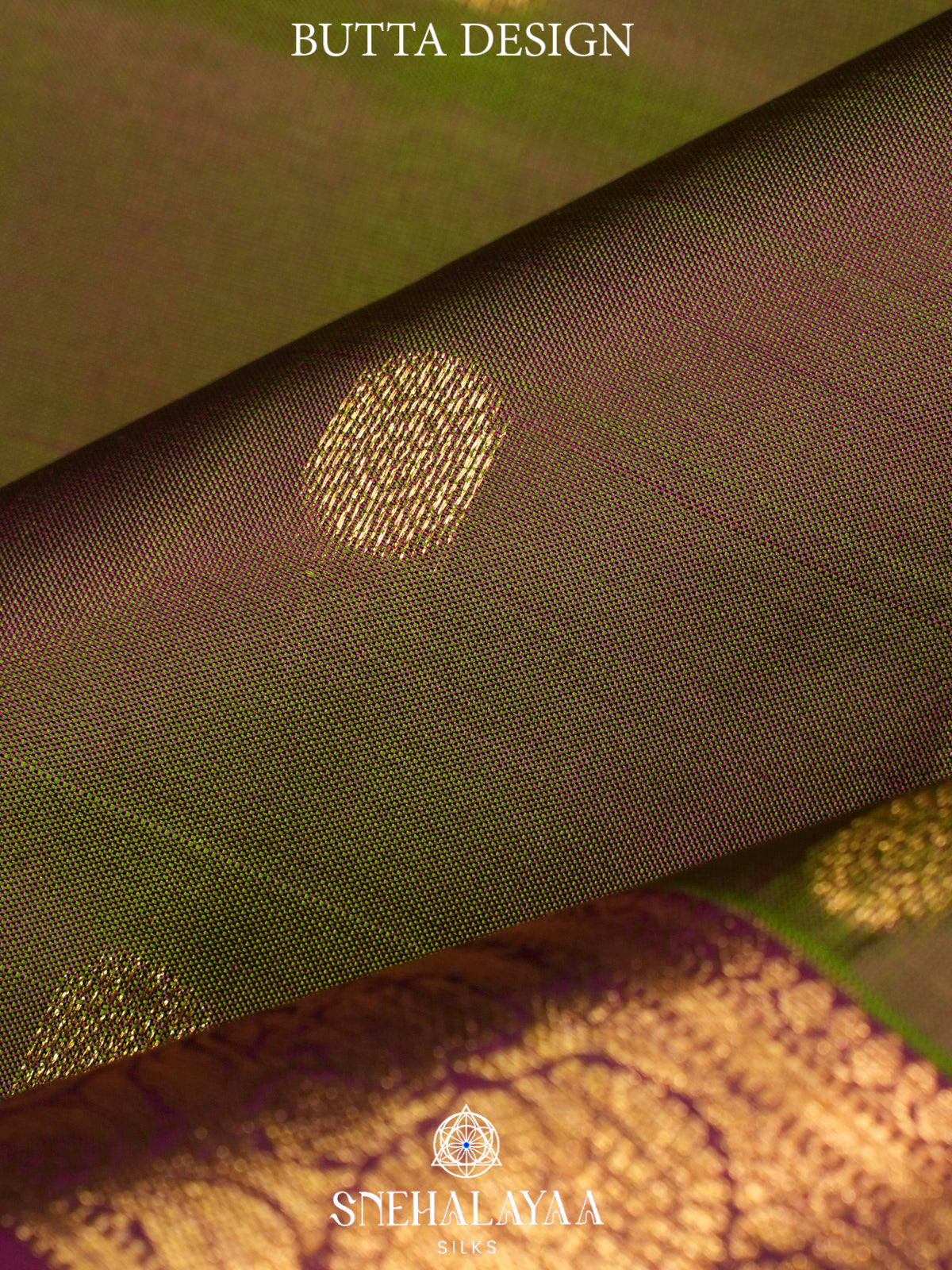 Olive Green  Kanjivaram Silk Saree