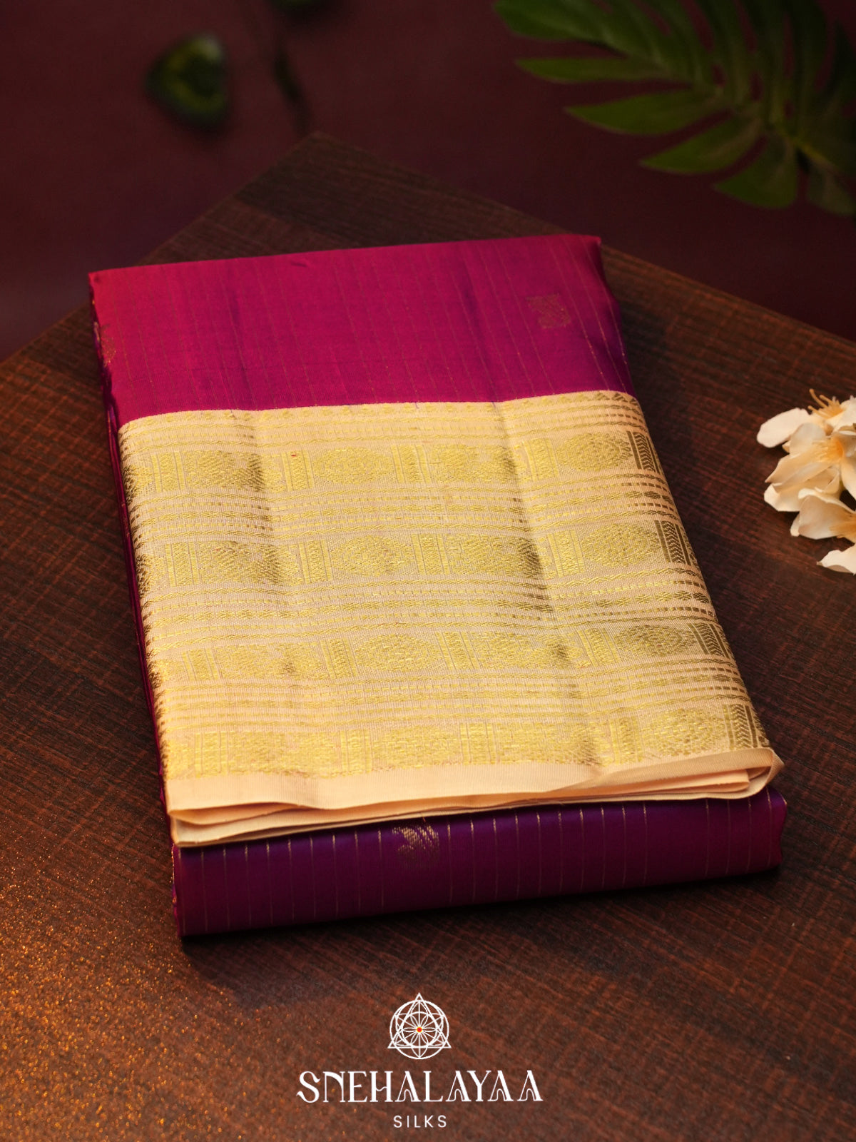 Magenta  Kanjivaram Silk Saree