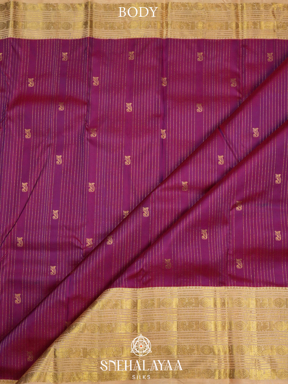 Magenta  Kanjivaram Silk Saree