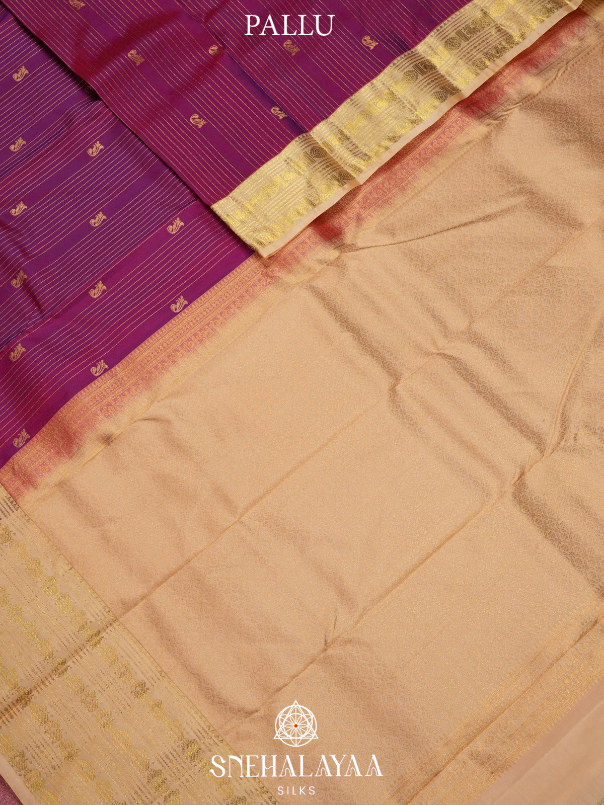 Magenta  Kanjivaram Silk Saree