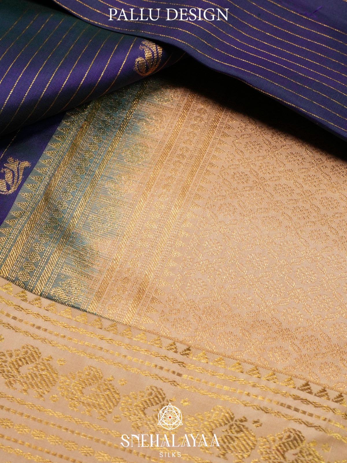 Purple  Kanjivaram Silk Saree