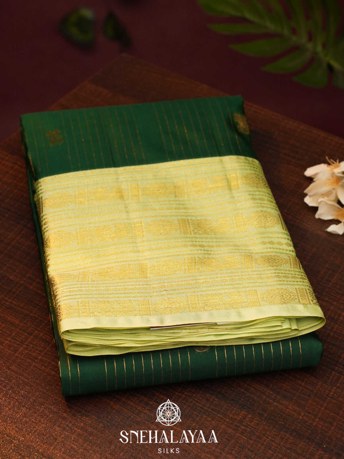 Forest Green  Kanjivaram Silk Saree