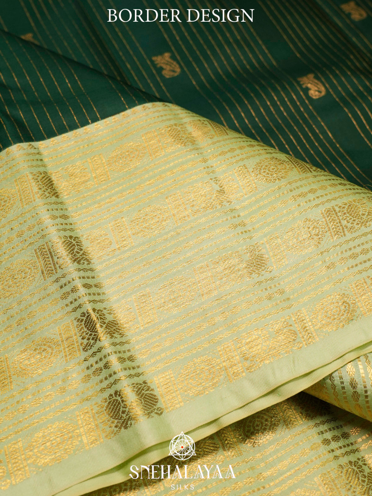 Forest Green  Kanjivaram Silk Saree
