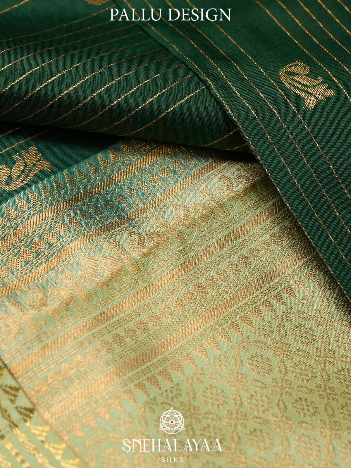 Forest Green  Kanjivaram Silk Saree