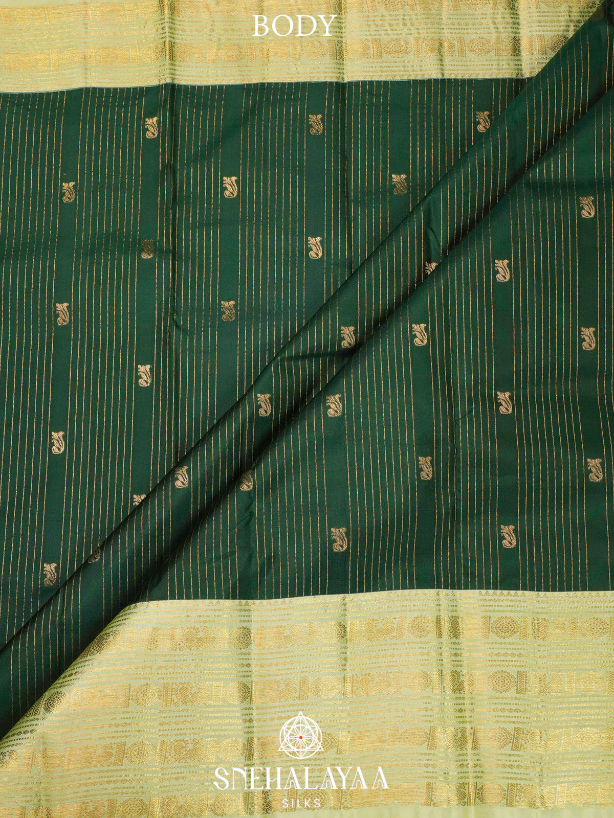 Forest Green  Kanjivaram Silk Saree