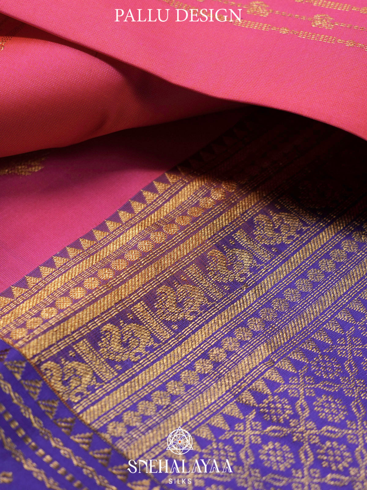 Pink  Kanjivaram Silk Saree