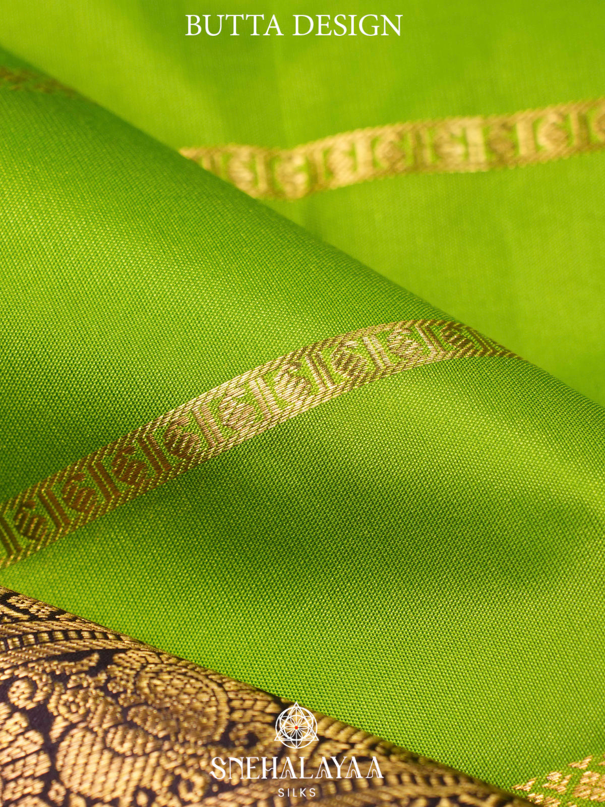 Lime Green  Kanjivaram Silk Saree