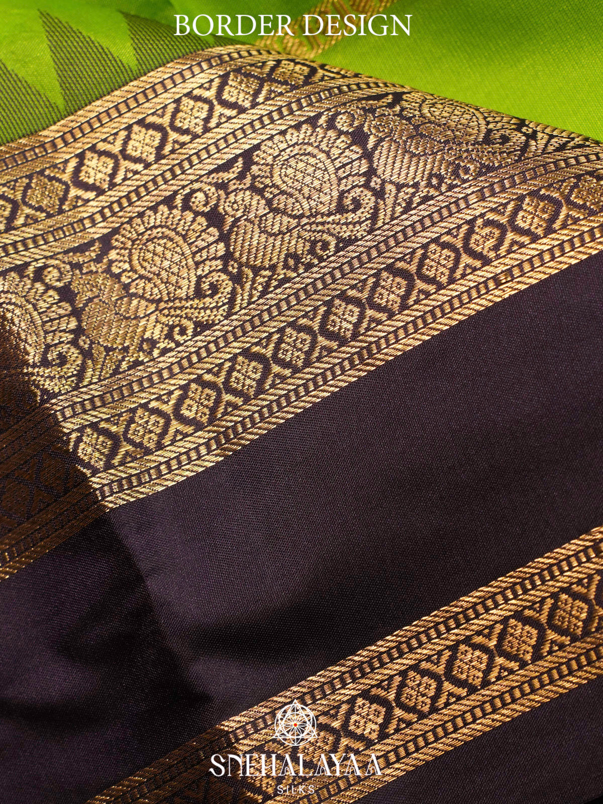 Lime Green  Kanjivaram Silk Saree