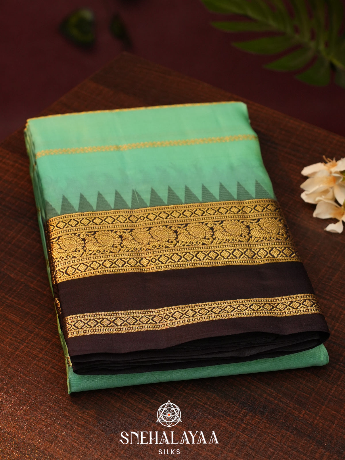 Mint Green  Kanjivaram Silk Saree