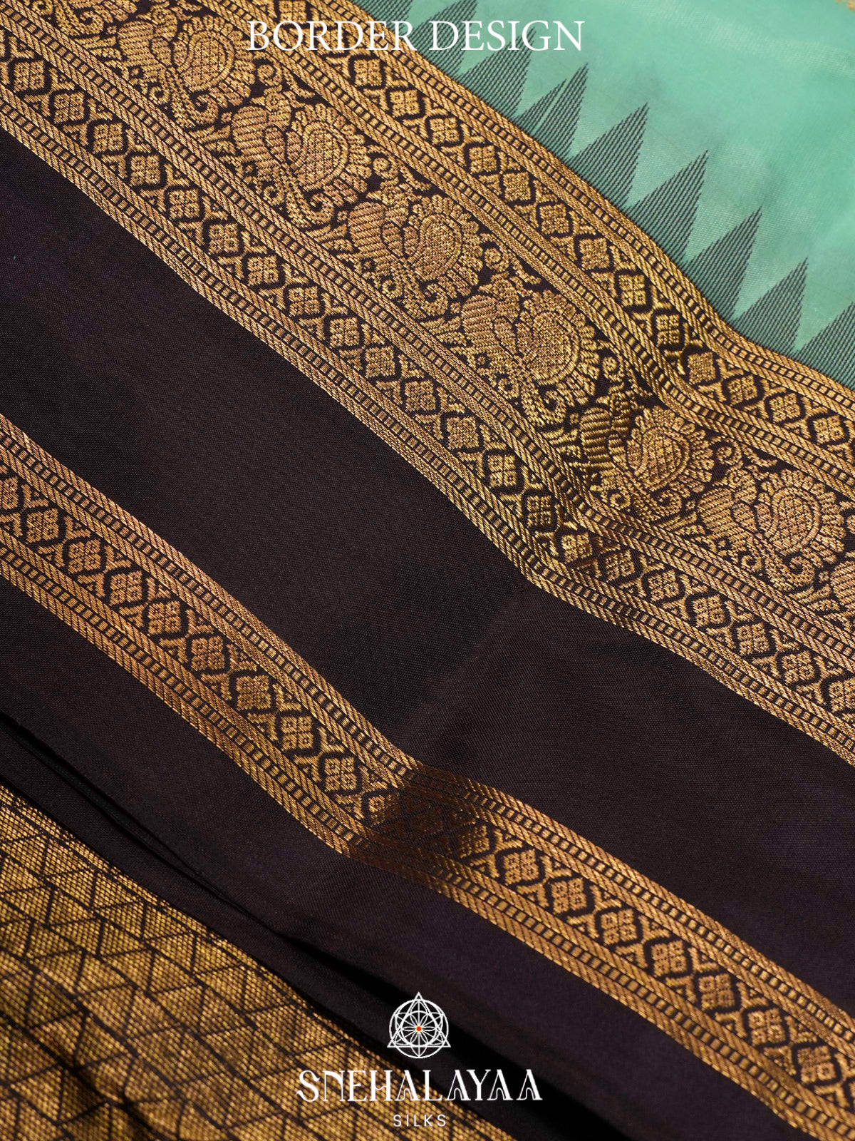 Mint Green  Kanjivaram Silk Saree