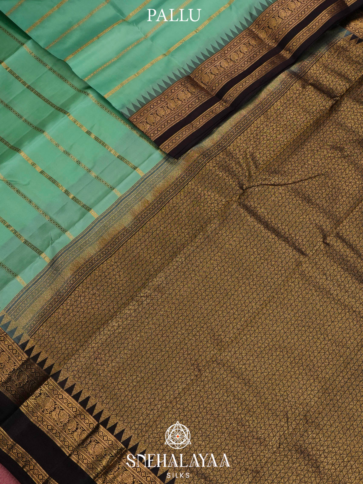 Mint Green  Kanjivaram Silk Saree