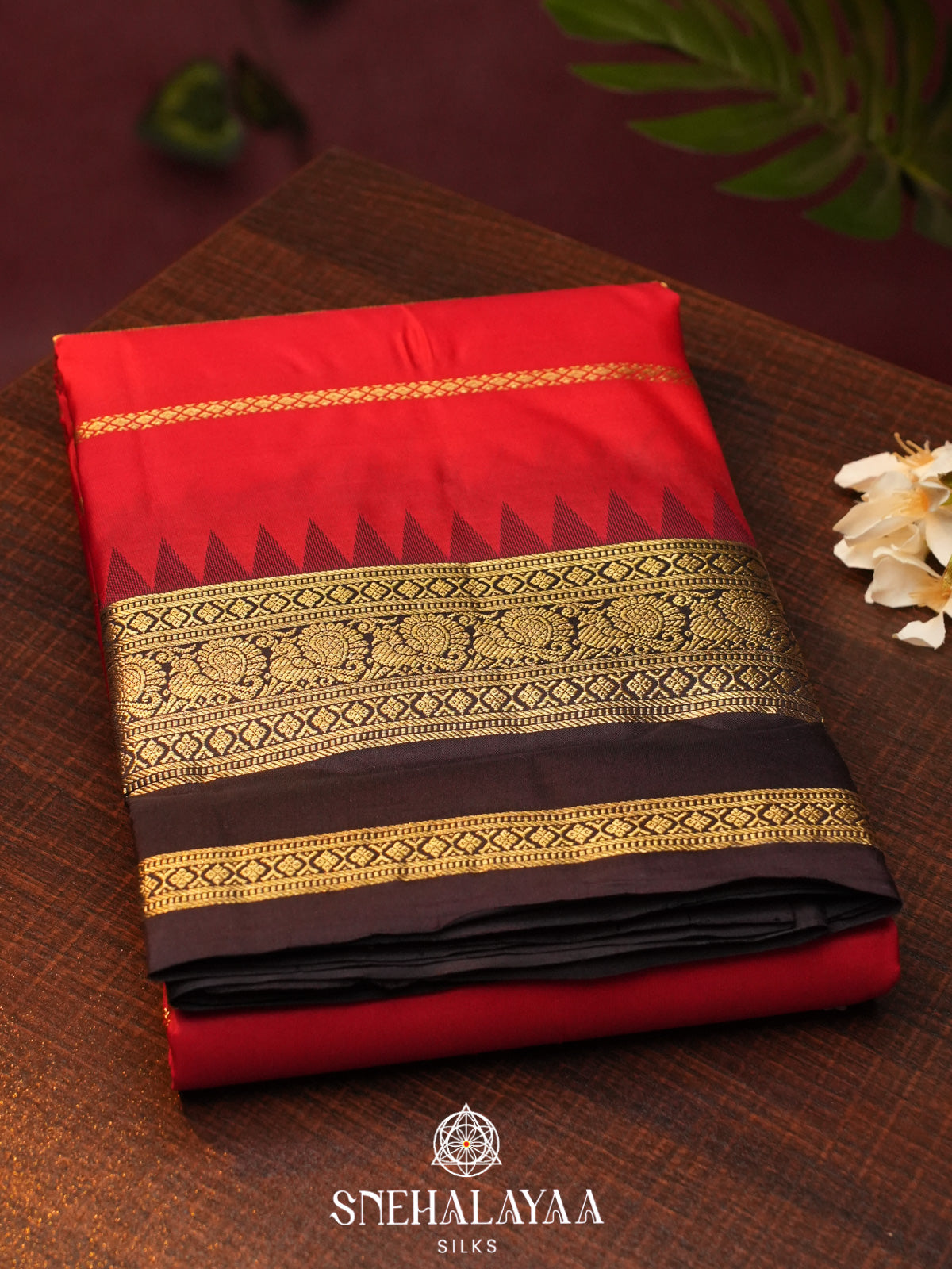 Red  Kanjivaram Silk Saree