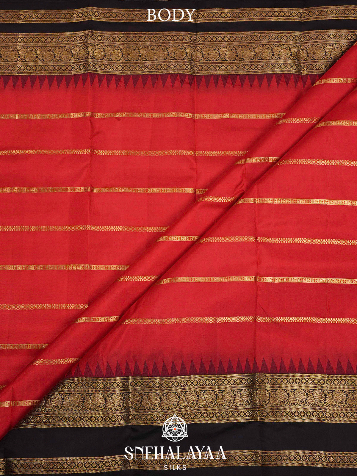 Red  Kanjivaram Silk Saree