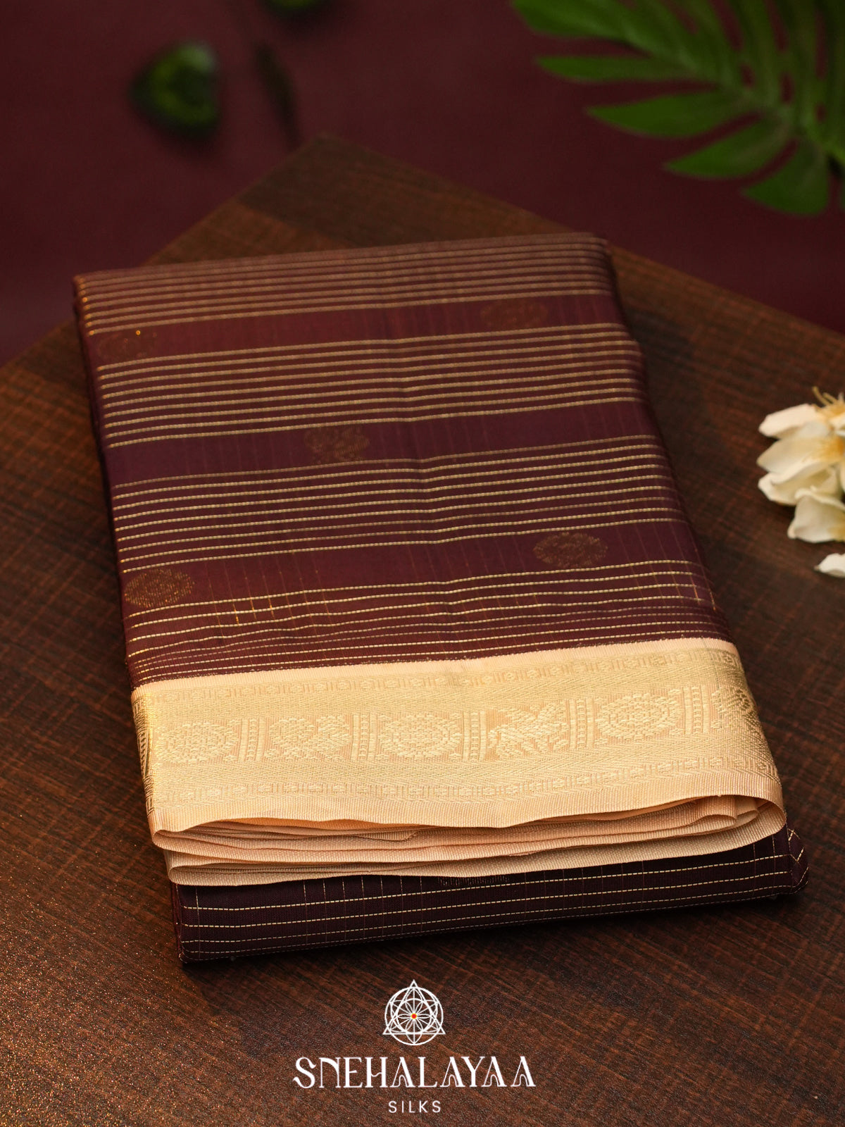 Coffee Brown  Kanjivaram Silk Saree