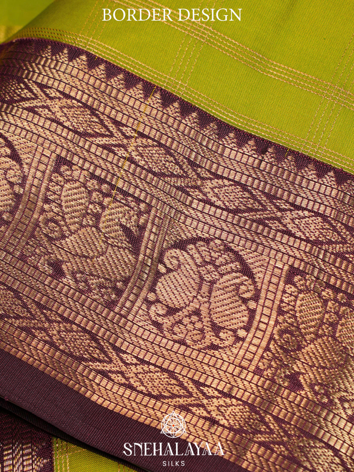 Lime Green  Kanjivaram Silk Saree