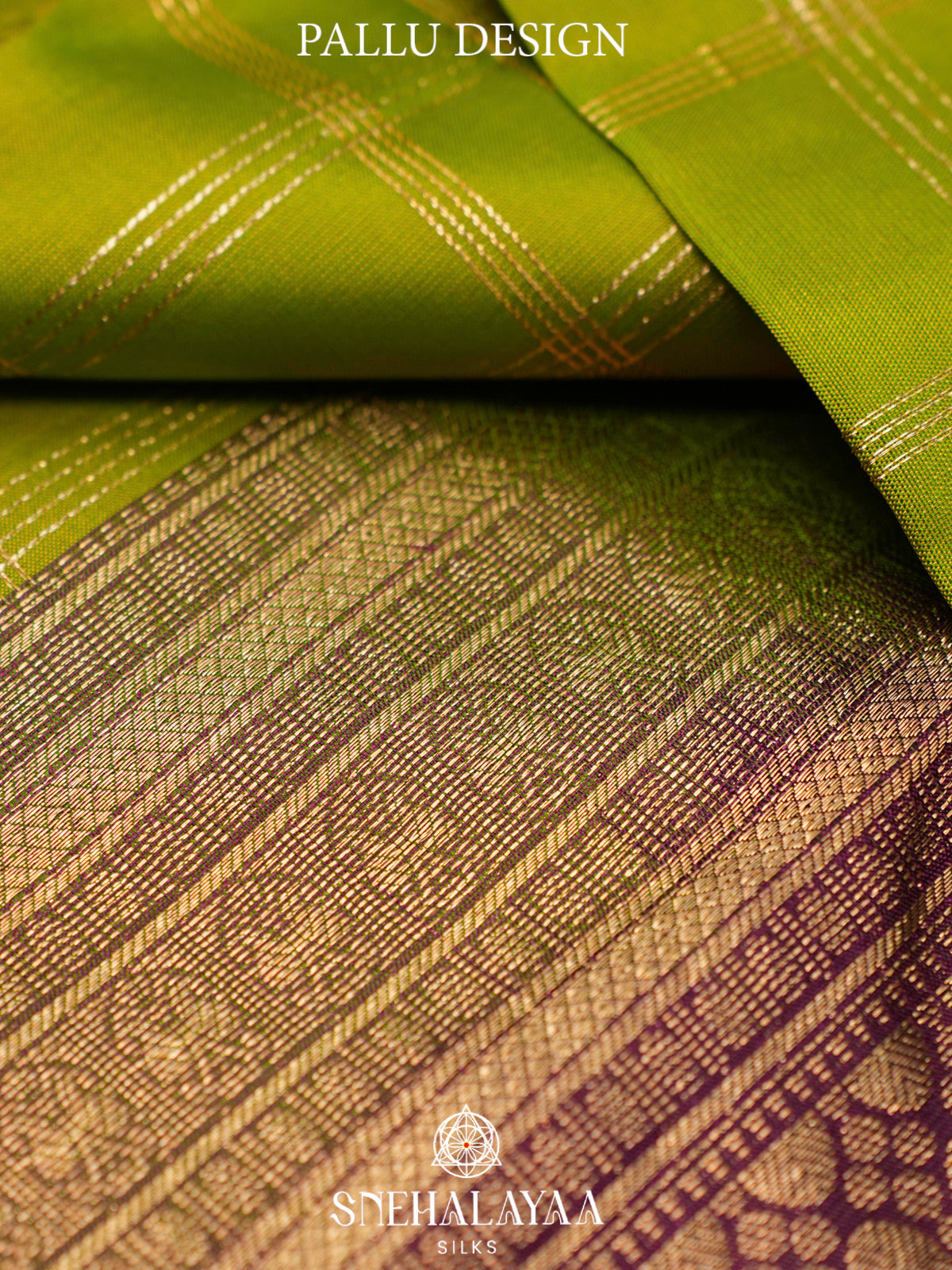Lime Green  Kanjivaram Silk Saree