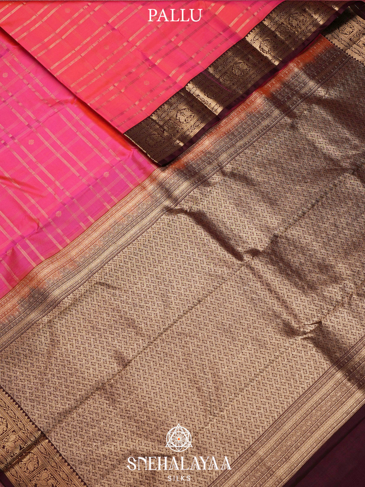 Pink  Kanjivaram Silk Saree
