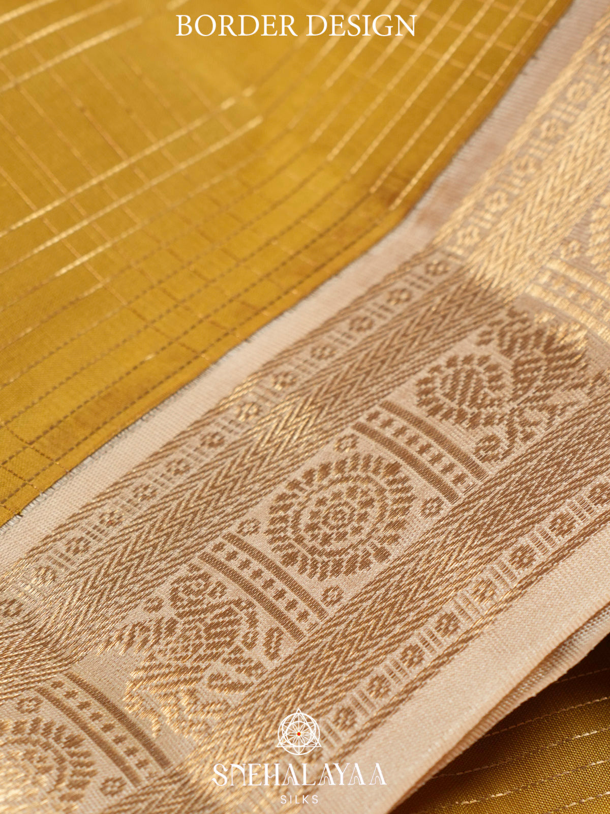 Golden  Kanjivaram Silk Saree