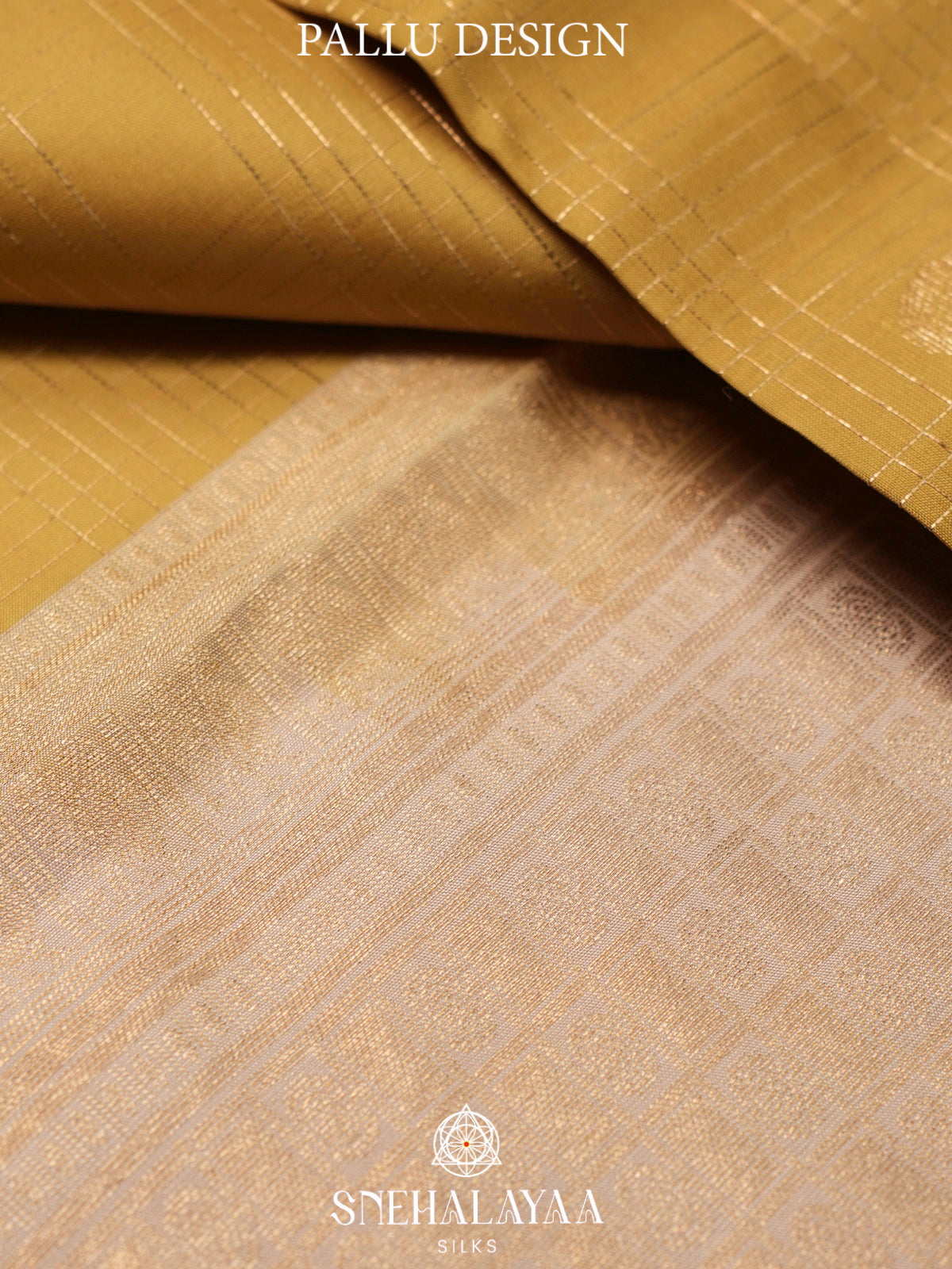 Golden  Kanjivaram Silk Saree