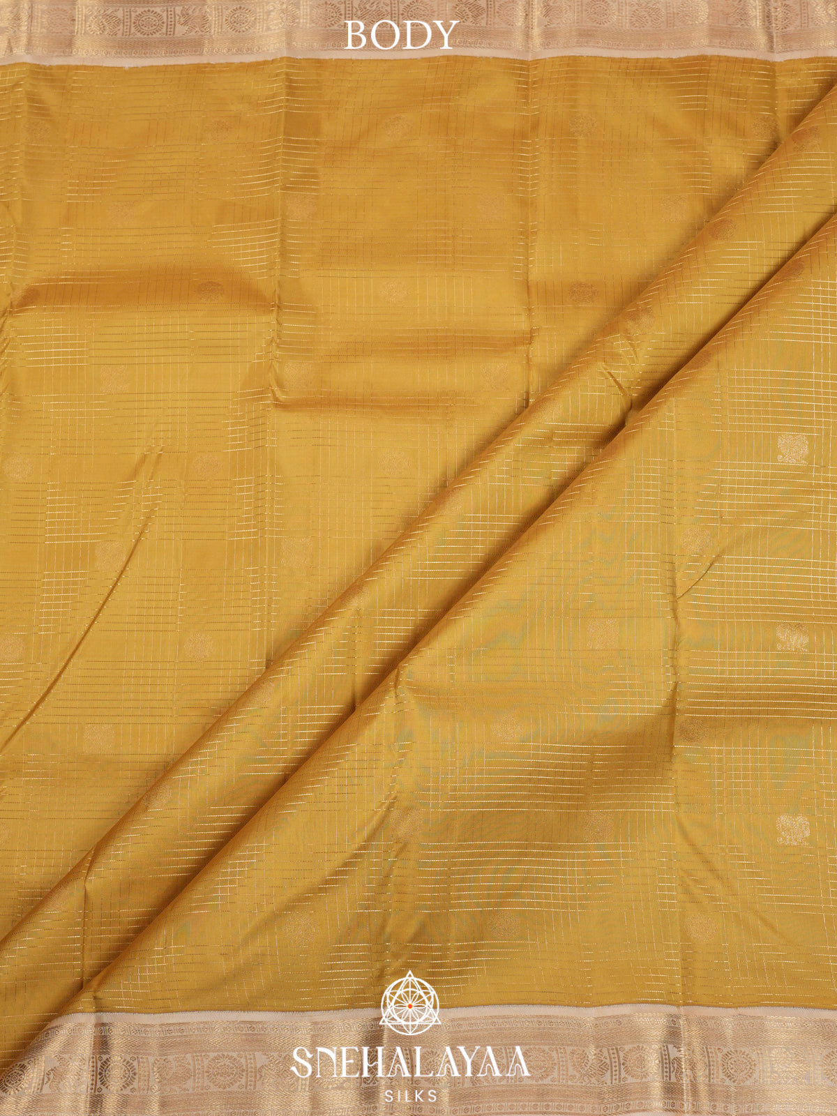 Golden  Kanjivaram Silk Saree