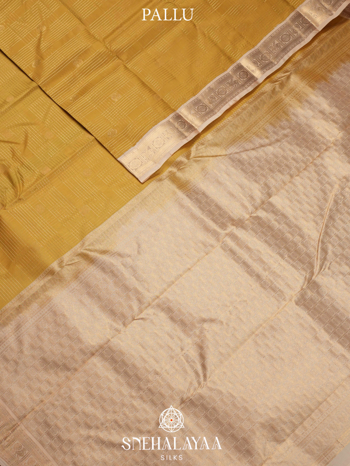 Golden  Kanjivaram Silk Saree