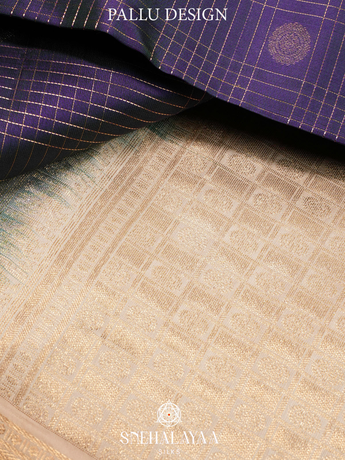 Purple  Kanjivaram Silk Saree