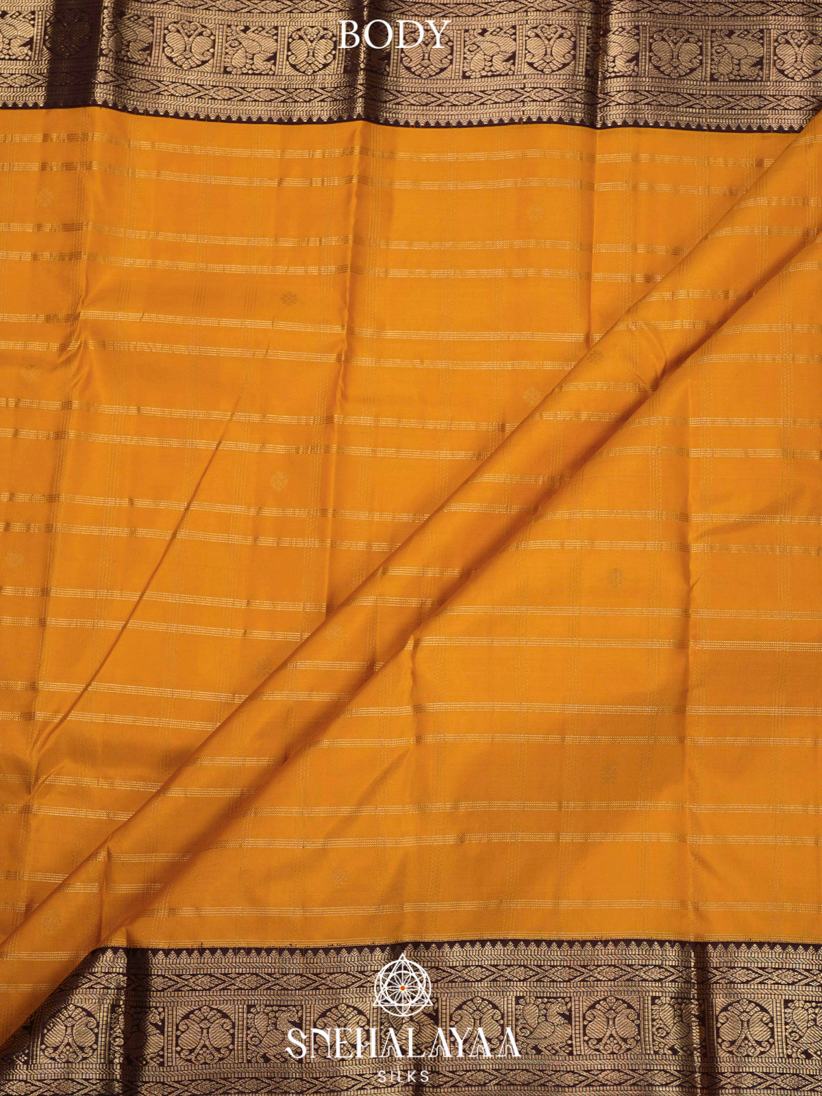 Mango Yellow Kanjivaram Silk Saree