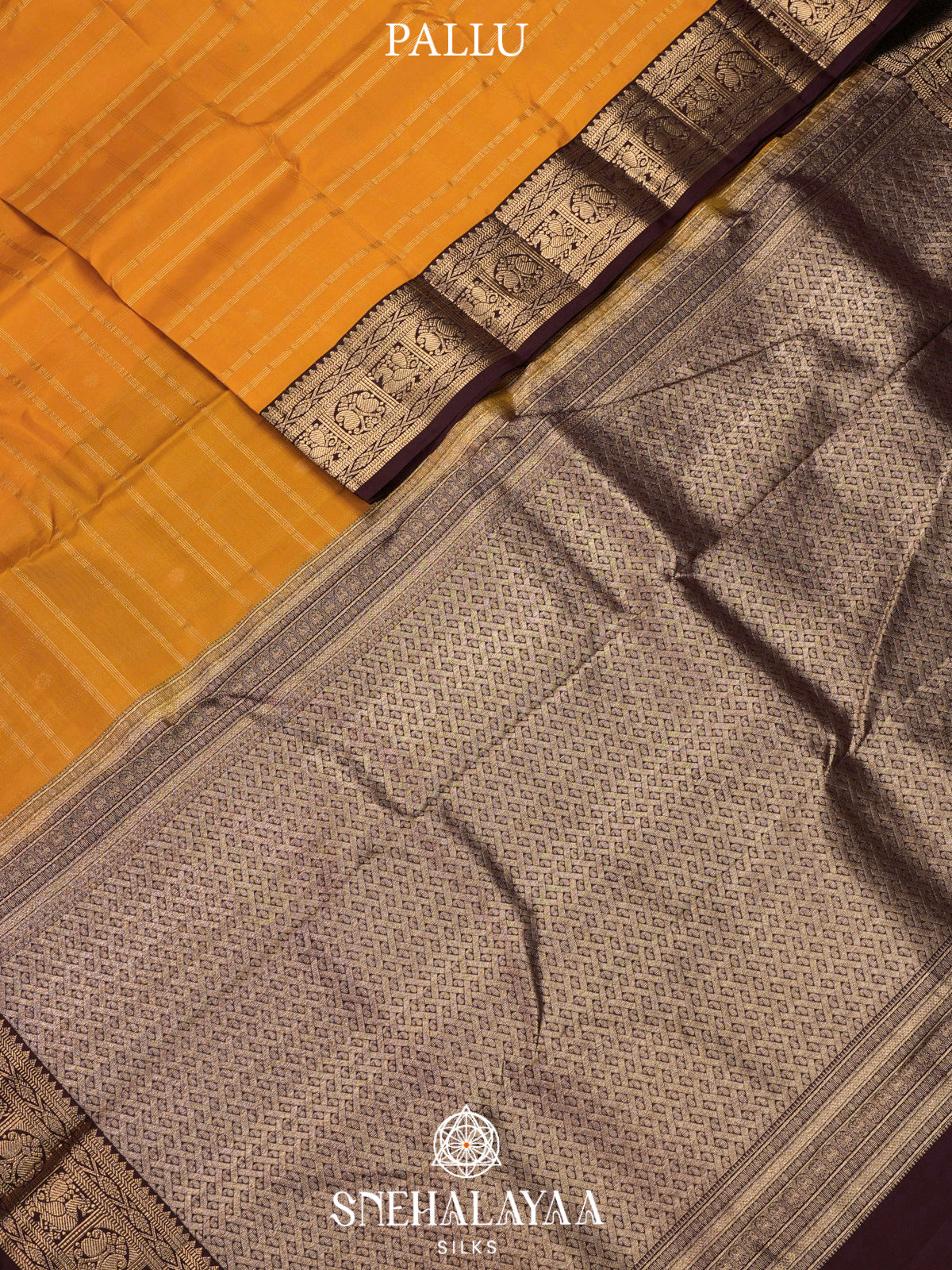 Mango Yellow Kanjivaram Silk Saree