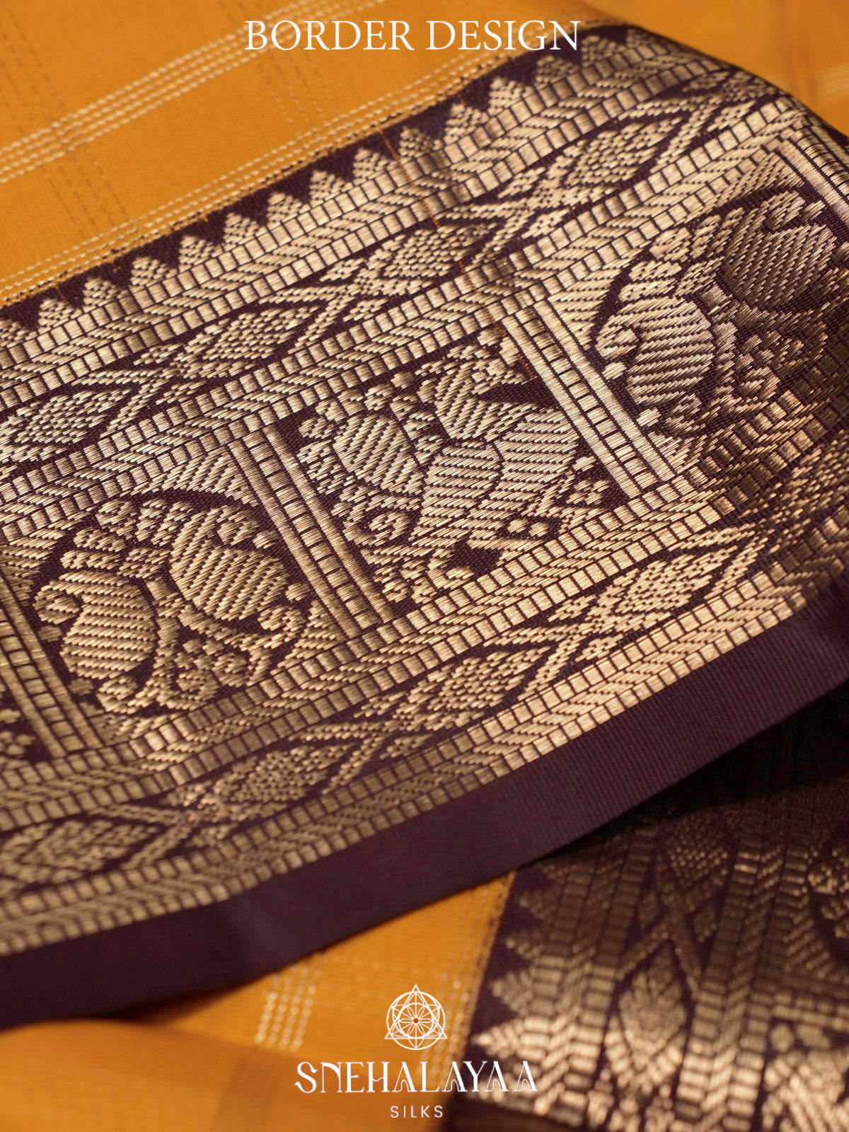 Mango Yellow Kanjivaram Silk Saree