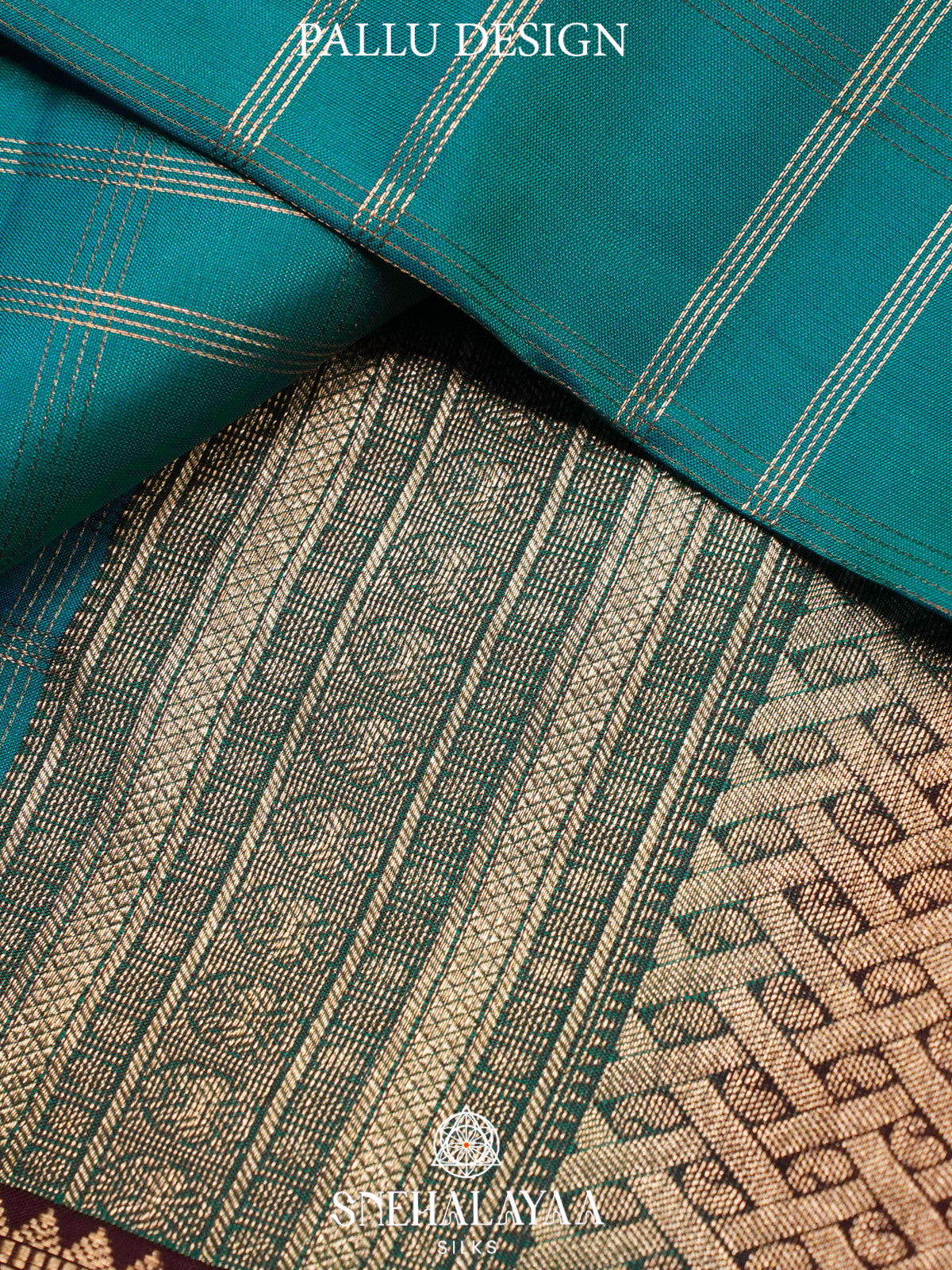 Peacock Blue  Kanjivaram Silk Saree