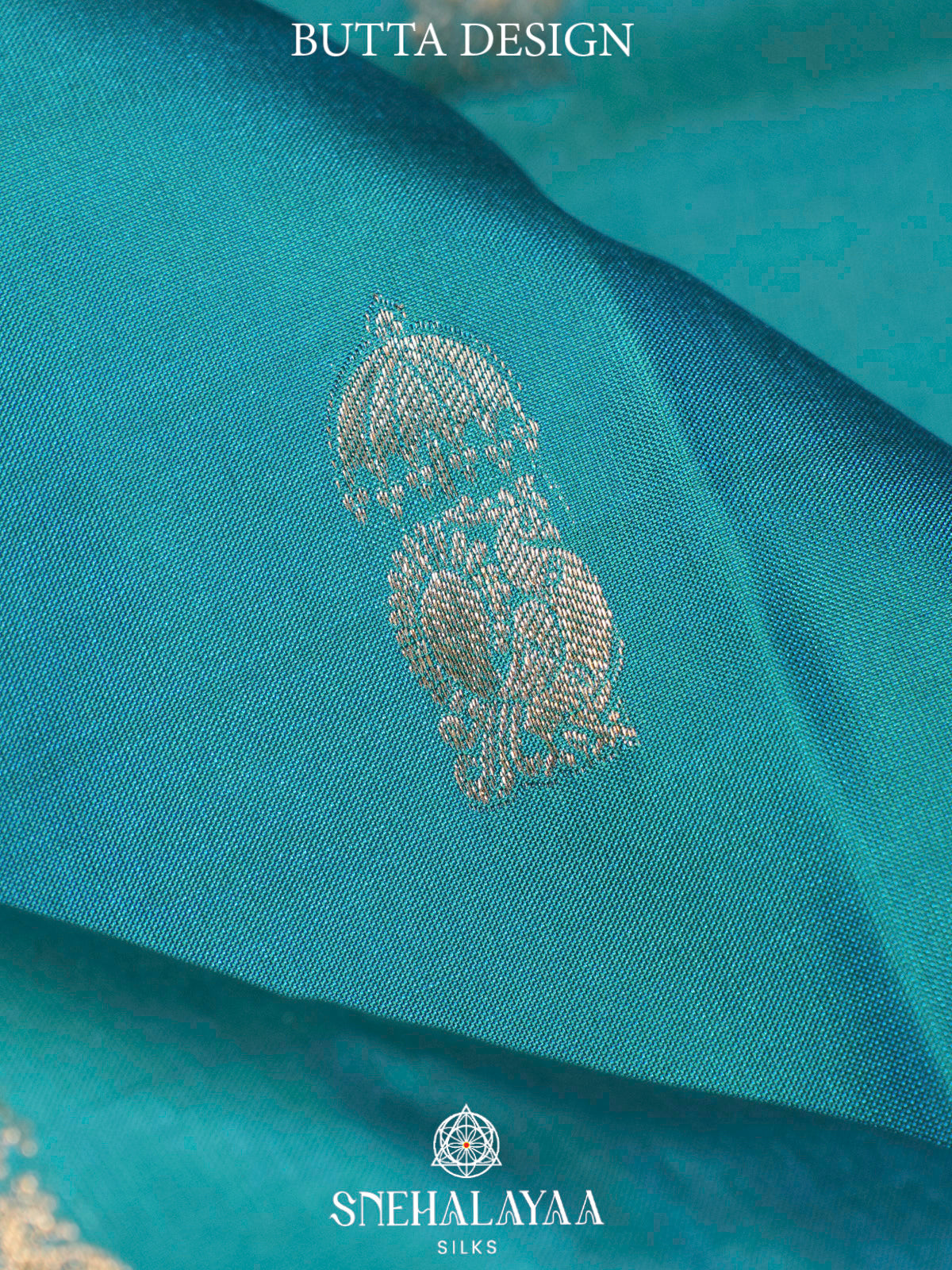 Peacock Blue  Kanjivaram Silk Saree