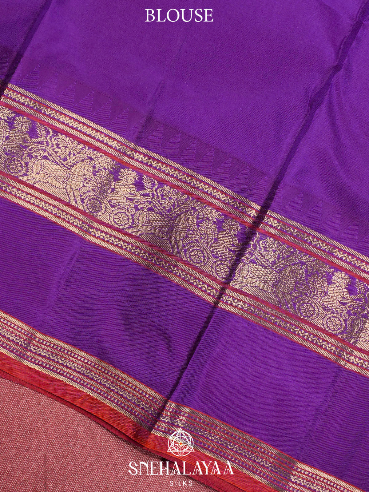 Peacock Blue  Kanjivaram Silk Saree